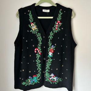 Vintage L&T Christmas Vest